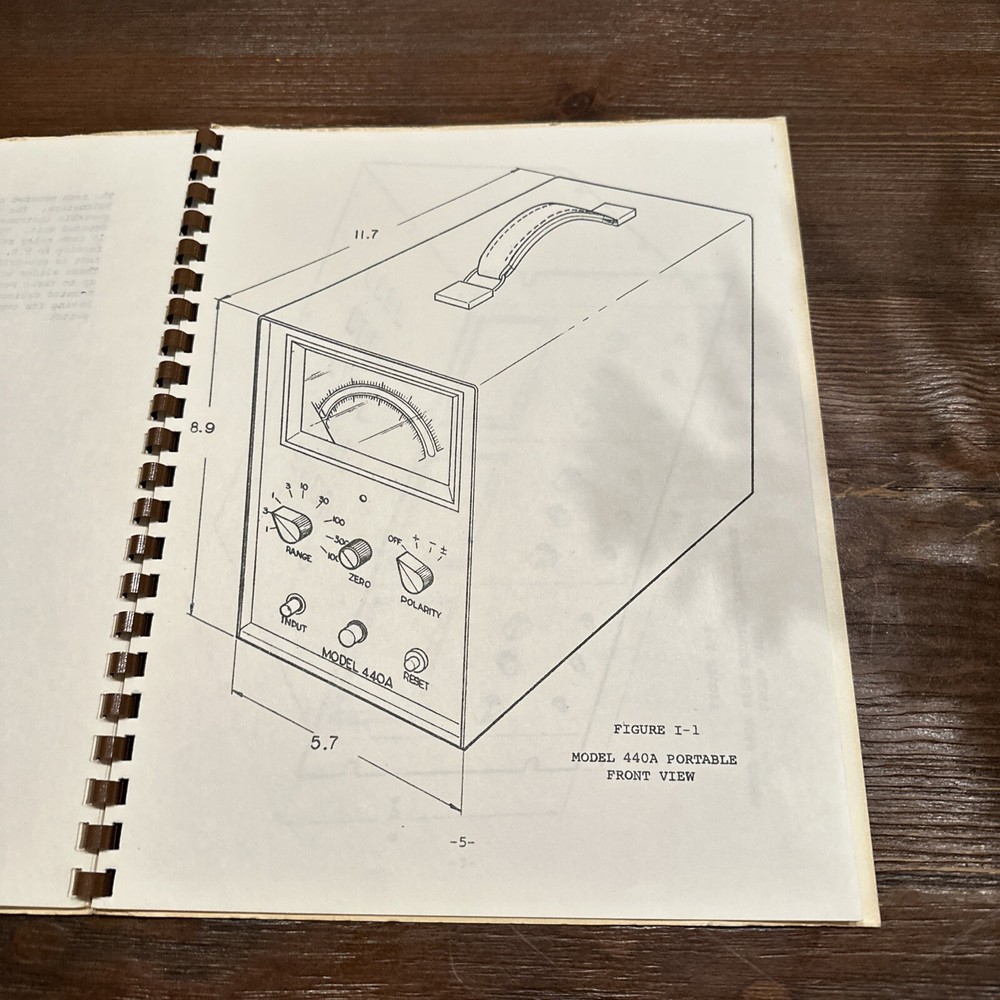 Adcomp Cor. Model 440A Peak Reading Voltmeter General Description Manual