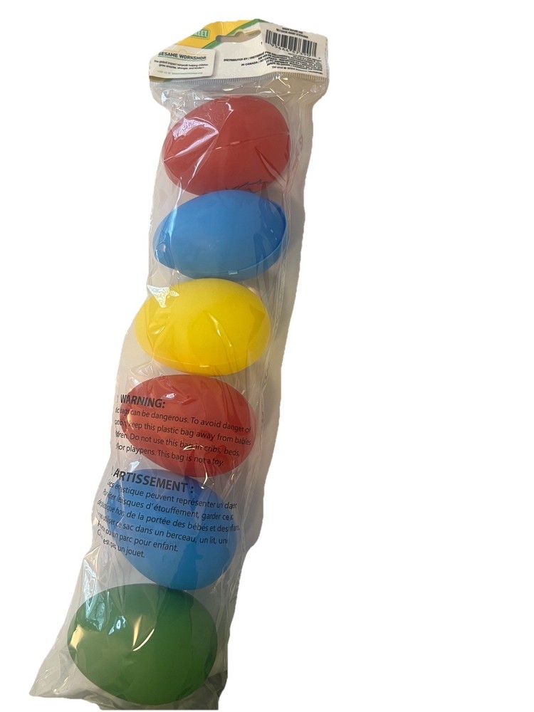 6 Pack Sesame Street Easter Eggs