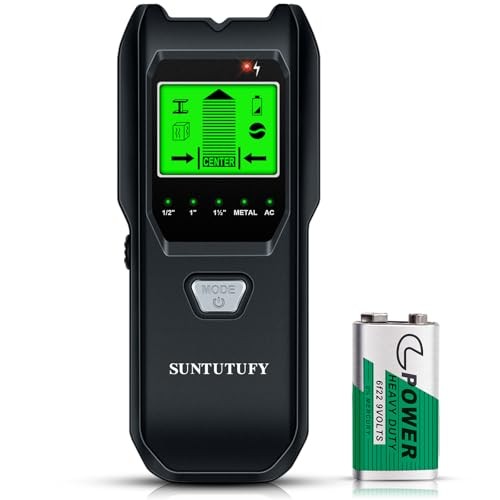 Stud Finder Wall Scanner - 5 in 1 Electronic Stud Detector with Frosted Black