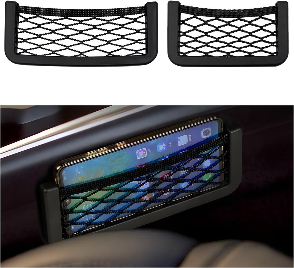 Versatile 2 Pack Car Storage Nets - Organize Your Vehicle Effortlessly