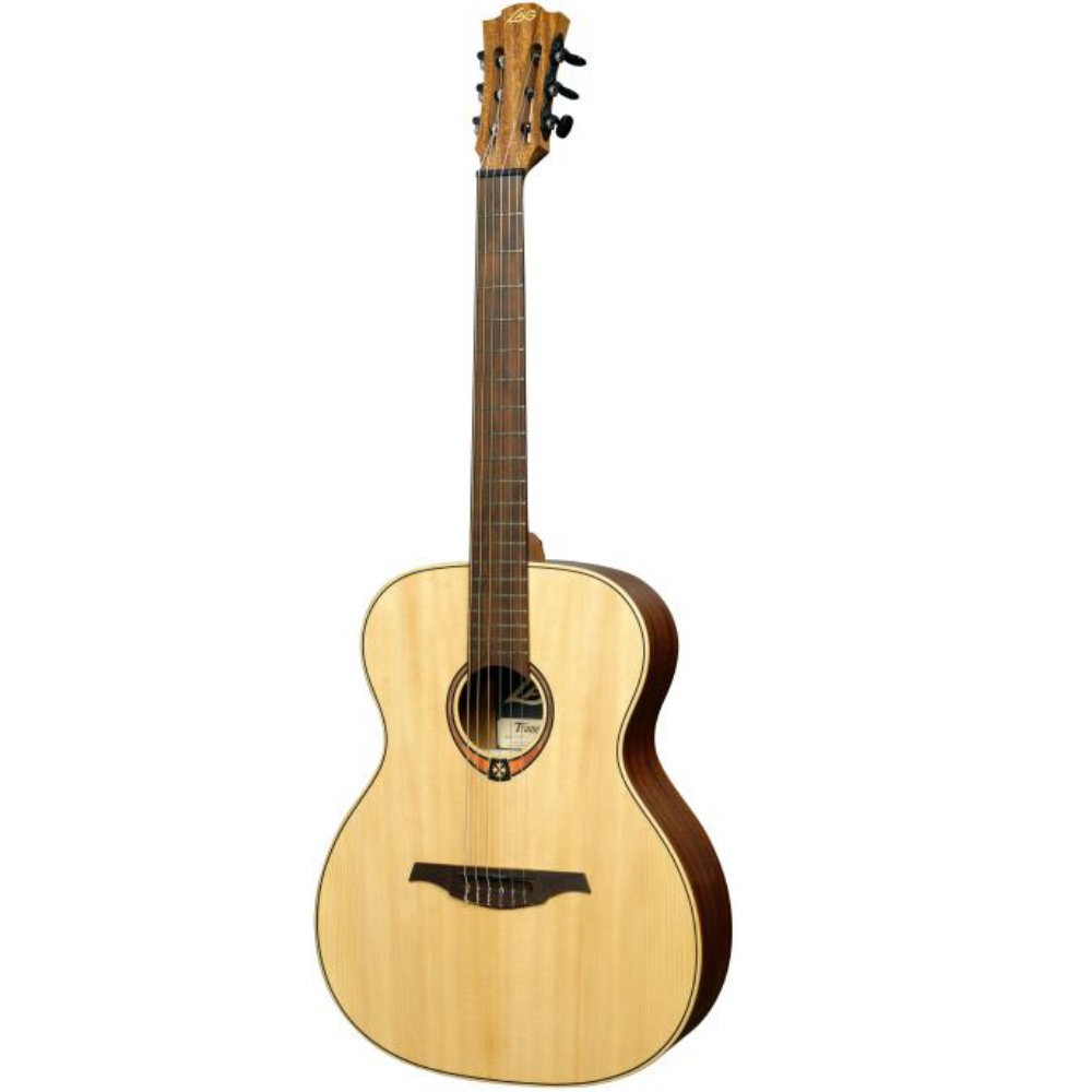 Lag TN70A-NAT Classical Guitar 2023 Solid Spruce Top Nylon Auditorium-Style