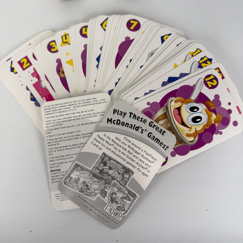 McDonald’s Rummmmy Card Game 2001