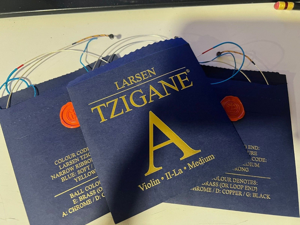 Larsen Tzigane Violin Strings A,D,G Lot -17