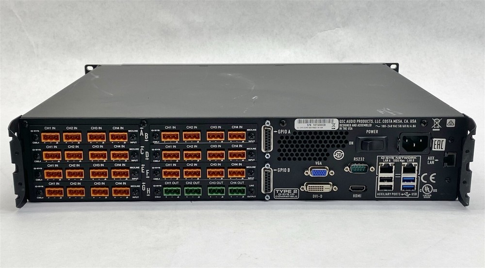 QSC Q-SYS Core 500i Integrated System Platform Processor w/ 7*CIML4 1*COL4 Card