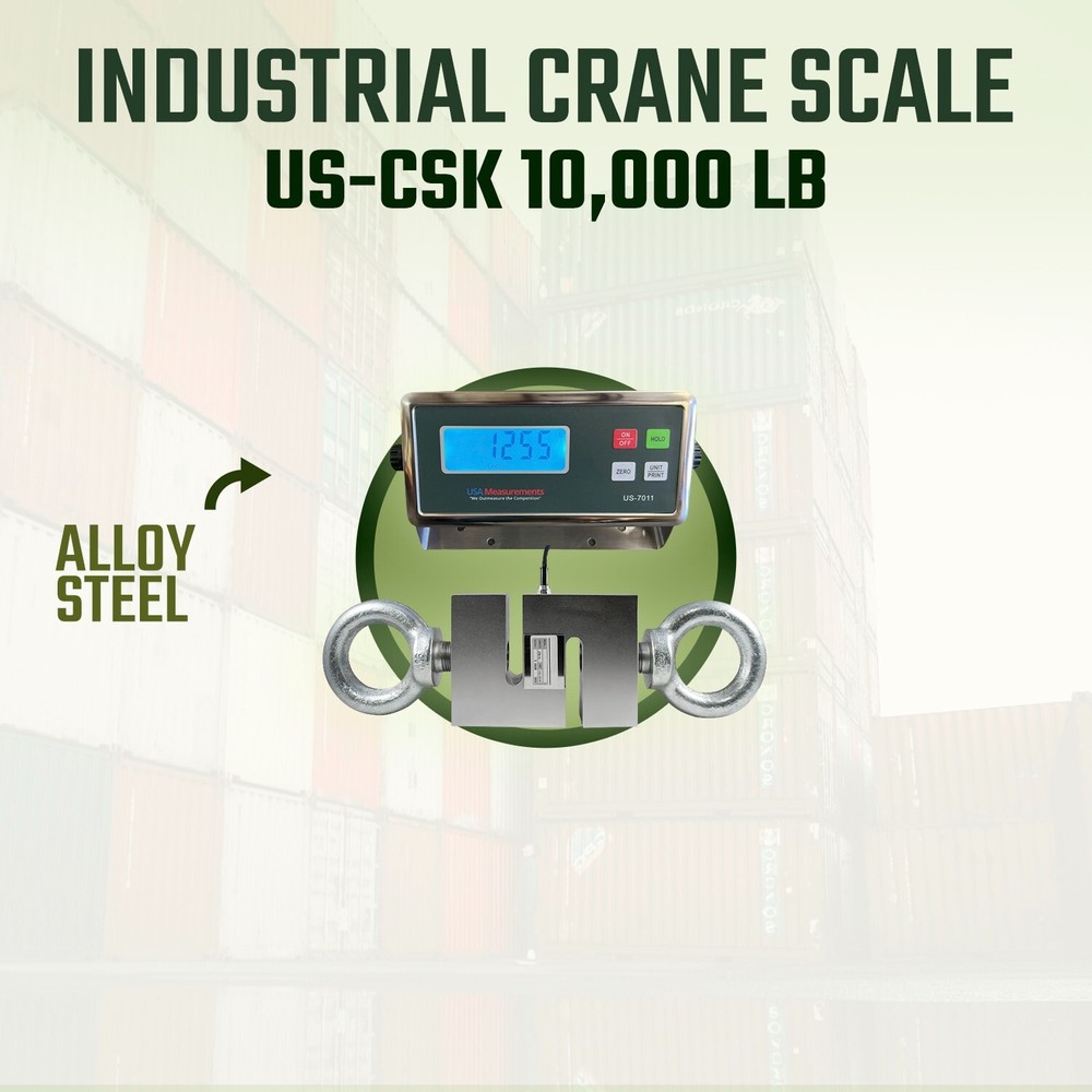 US-CSK-10K Hanging Scale (S-Type) tension & compression 10,000 lb with Printer