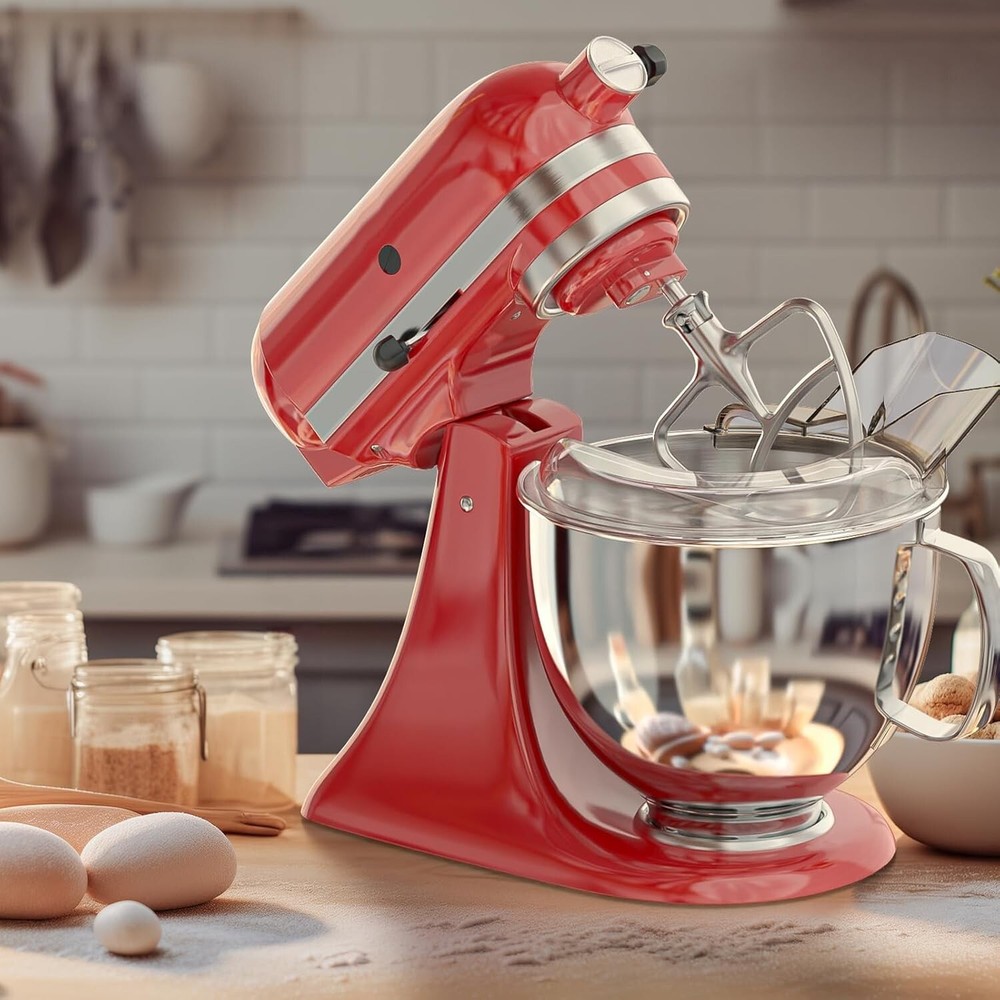 Paddle Attachment Splash Guard Compatible Kitchenaid 4.5-5 Quart Tilt-Head Mixer
