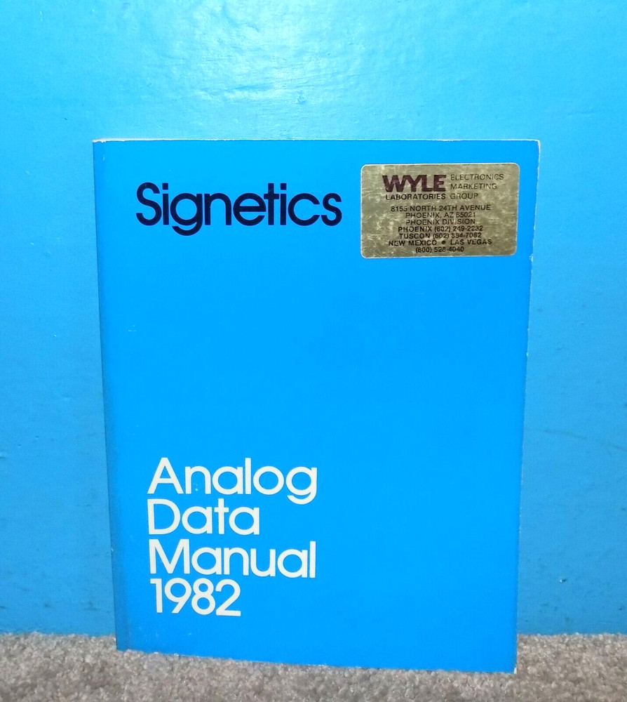 1982 Signetics Analog Data Manual Book