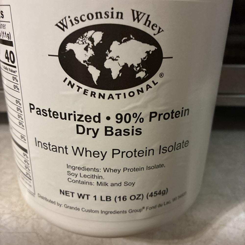 Whey Protein 100% Isolate - Unflavored - 1lb - 41 Servings