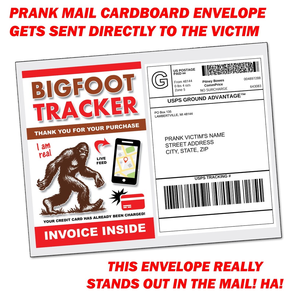 Bigfoot Tracker Fake Prank Mail Sent Anonymously!