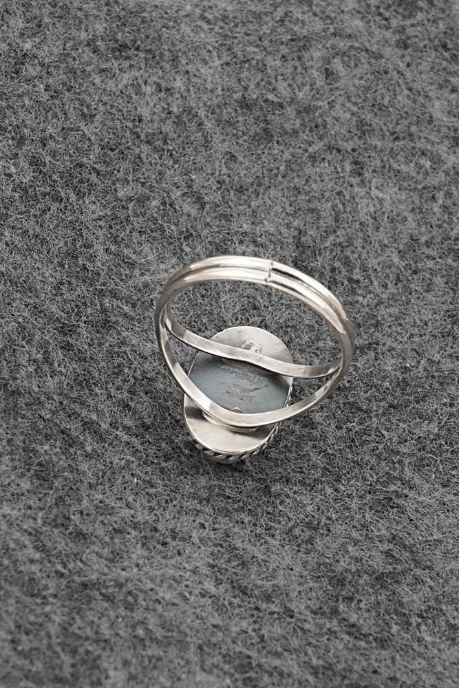 Turquoise & Sterling Silver Ring - Rosemary Saunders - Size 7