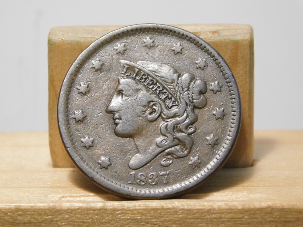 1837 Large cent, head of 1838