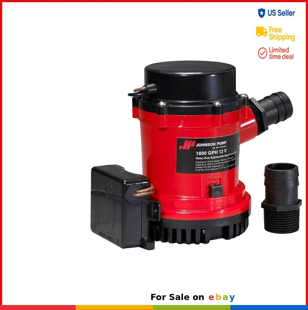 Heavy Duty Automatic Bilge Pump with Ultima Switch 1600 GPH