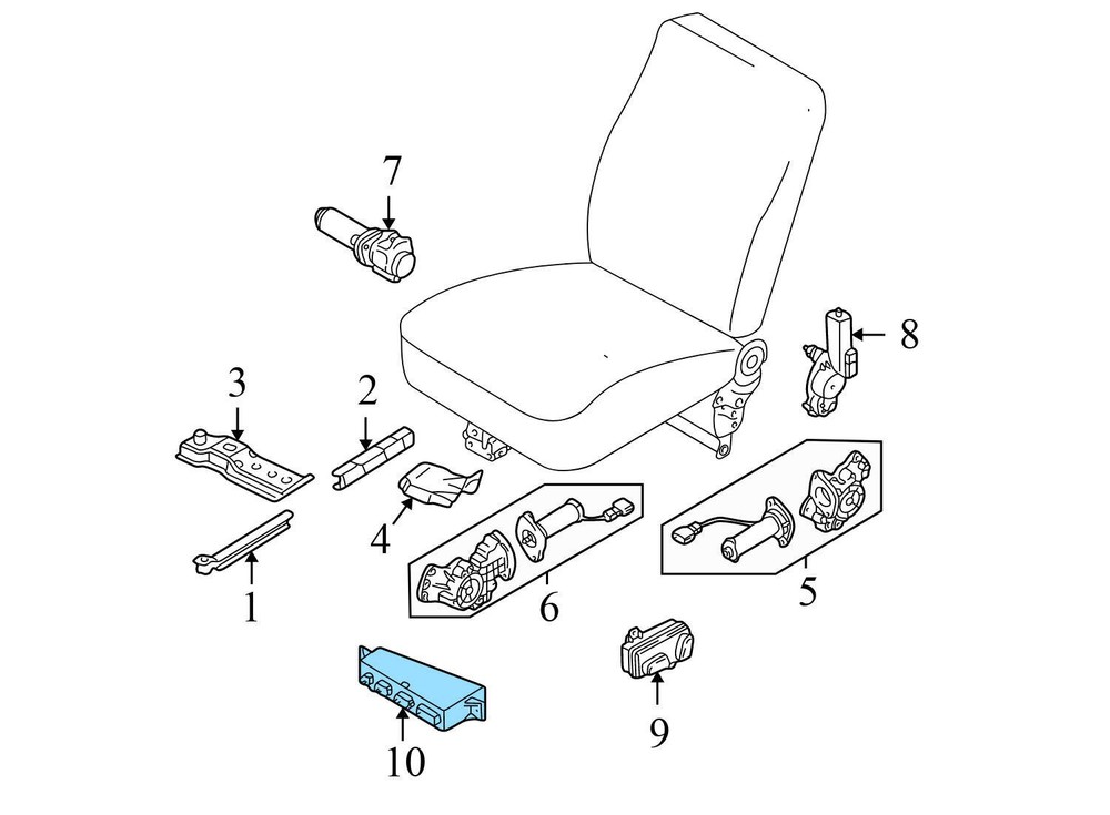 2001-2005 VW PASSAT WAGON B5 - Front LEFT SEAT Memory Control Module