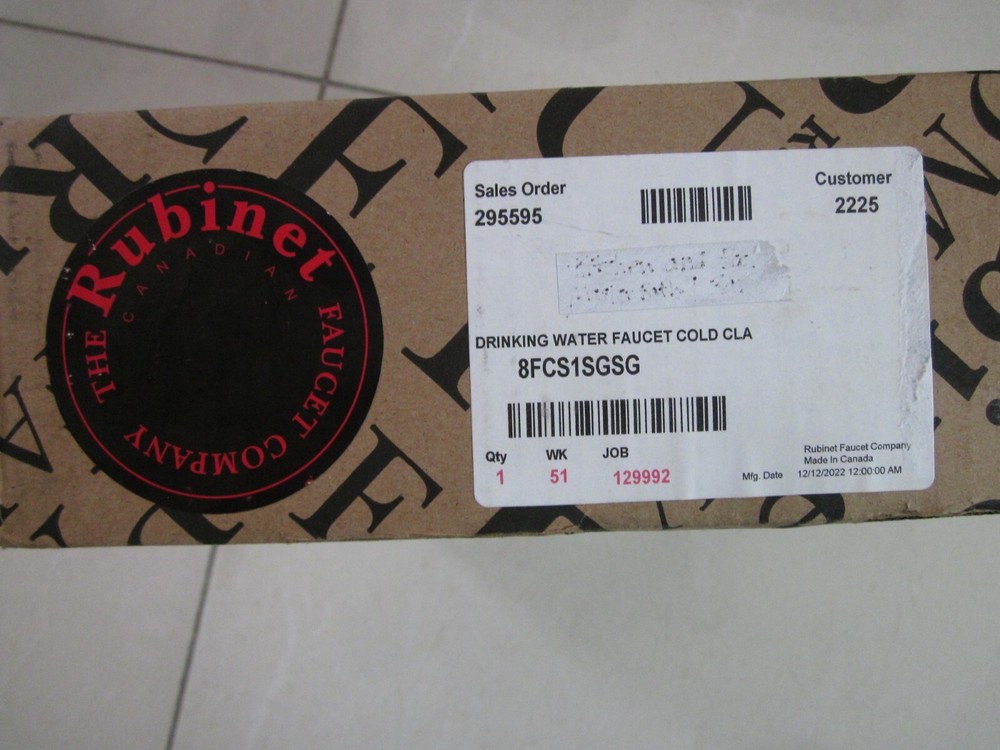 Rubinet 8FCS1 Cold Water Drinking Faucet (Classic) satin brass