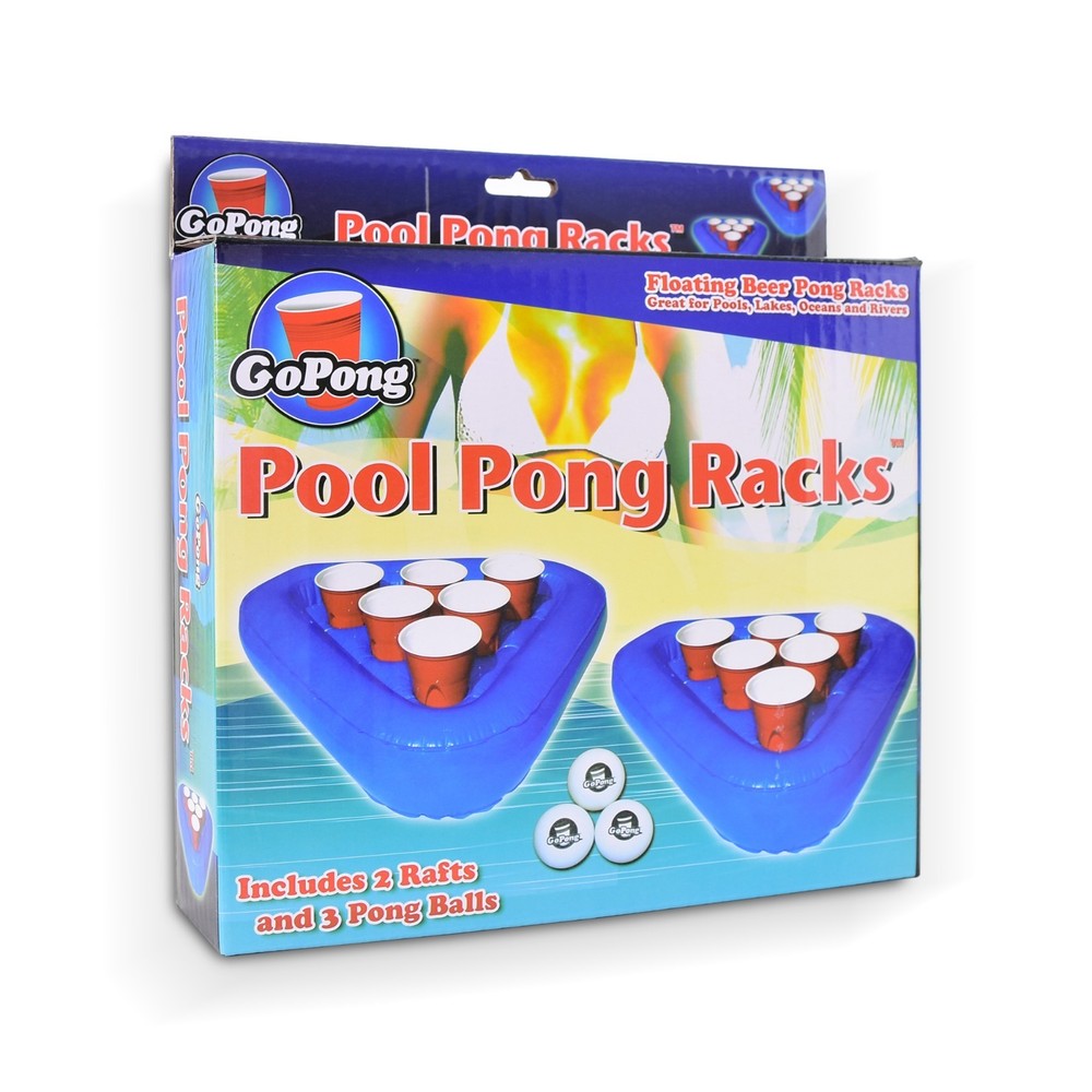 Pool Pong Rack™ Inflatable Beer Pong Rack Set