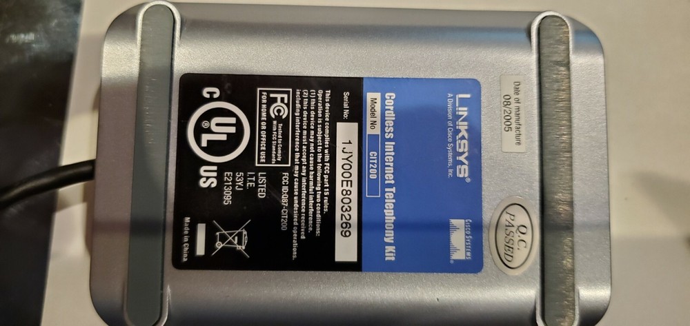 LINKSYS CORDLESS INTERNET TELEPHONY KIT CIT200-RM