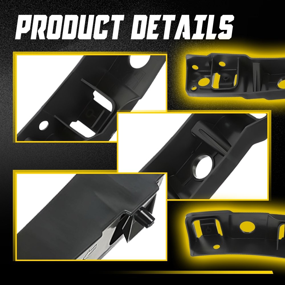 Front Bumper Brackets Plastic Black Left Side for 2017-21 Mazda CX-5 KB8A-50163B