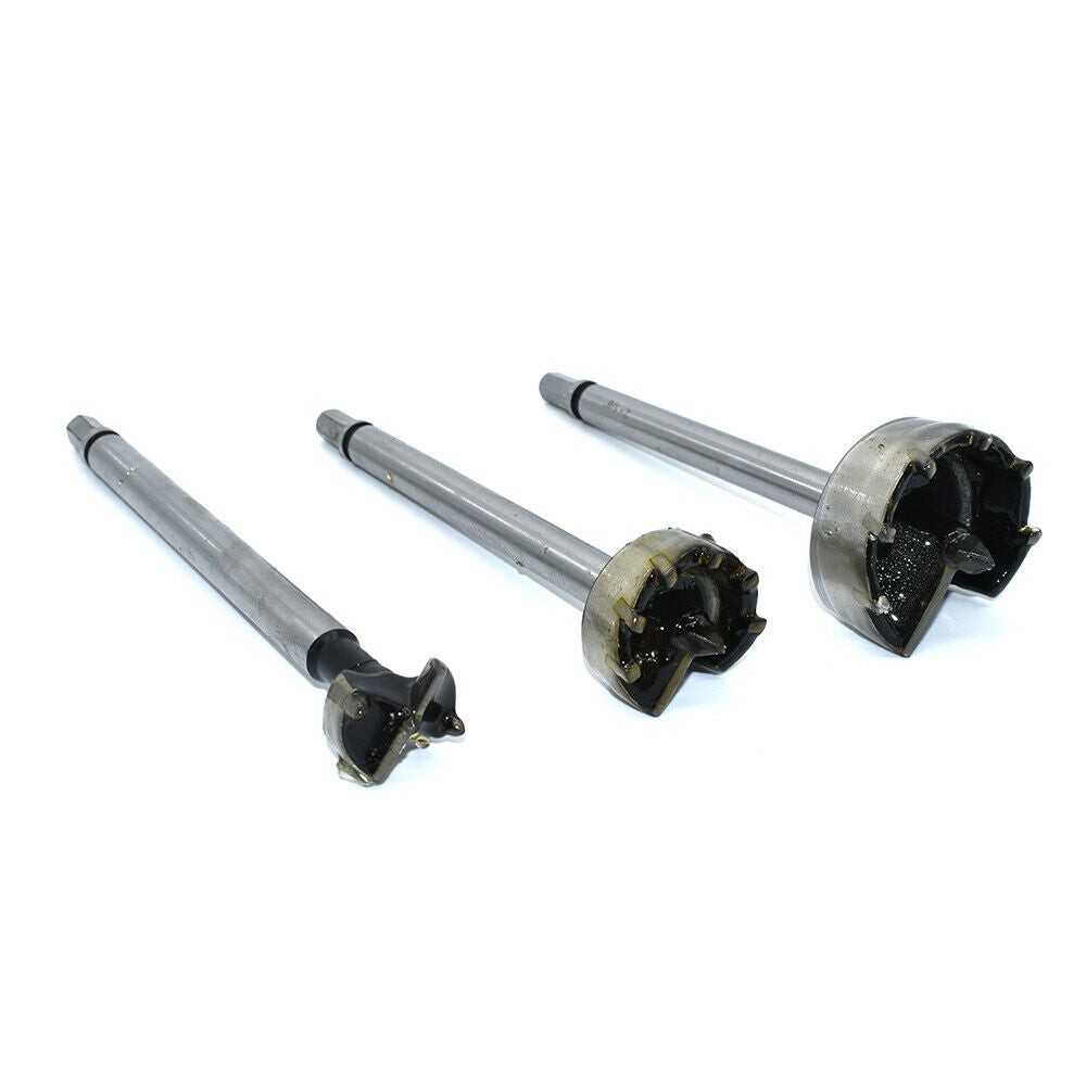 3PC Replacement Door Lock Carbide Tipped Boring Drilling Bits