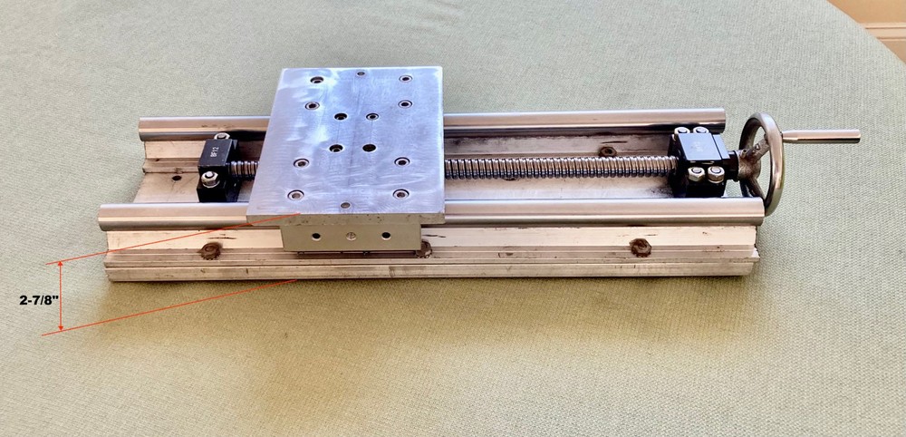Low Profile-Heavy Load Manual Sliding Table with Ballscrew, Linear Guide Stage