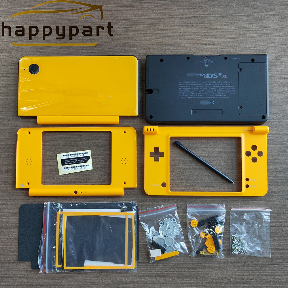 Housing Shell for Nintendo DSi XL Lens Shell Tools Screen Replacement Yellow US
