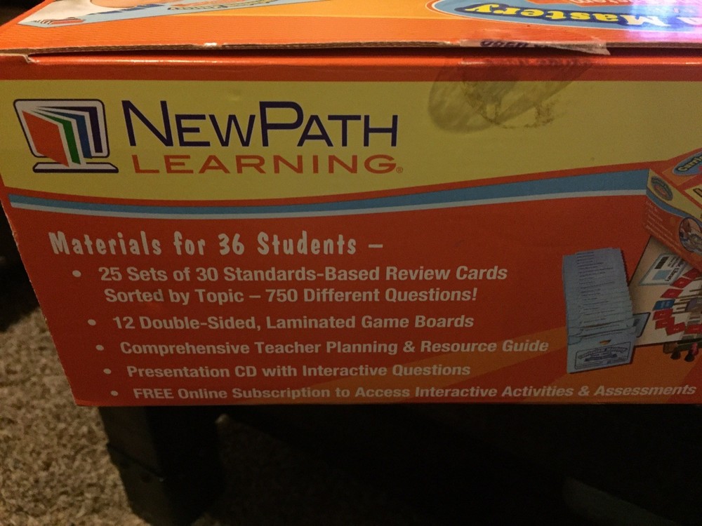New Path Learning System Language Arts Grade 6 Curriculum Mastery Game LEVEL F