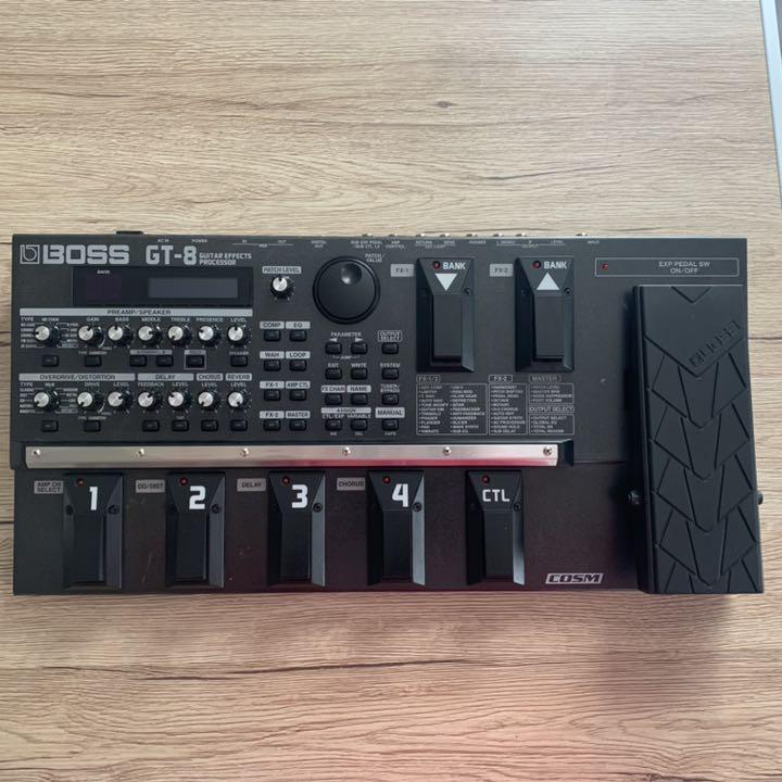 BOSS GT-8 Guitar Effects Processor with adapter from JAPAN