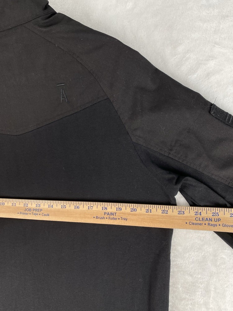 Alder Pullover Men's Large Black Tactical Combat 1/4 Zip Fleece Mid Layer