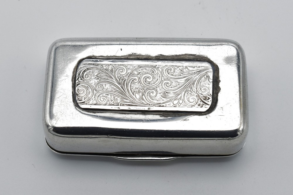 Antique Solid Silver Snuff Box Trinket Box 1931 William Comyns