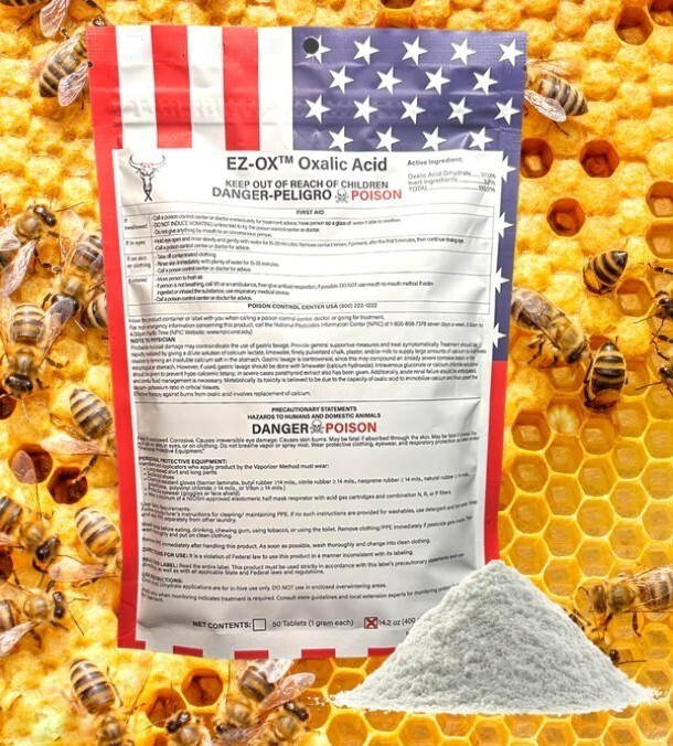 EZ-OX Varroa Mite Control (4 packages)