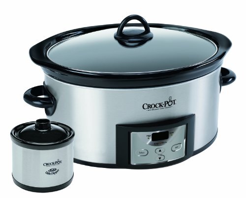 Crock-Pot 6-Quart Countdown Programmable Oval Slow Cooker with Dipper
