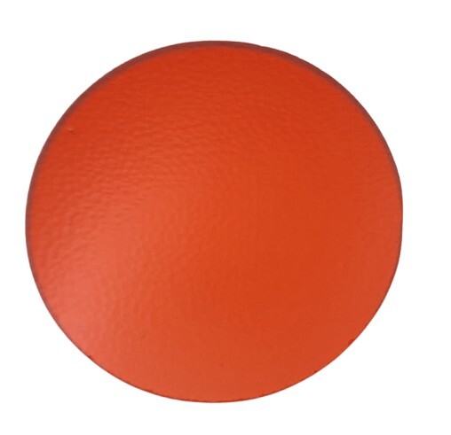 171 Orange Transparent ONE 2" Precut 96 COE Glass Circle