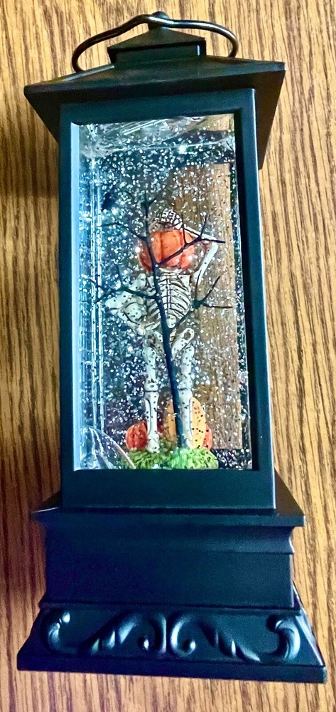 12-inch Enchnted Jack-O-Lantren Glitter Lantern