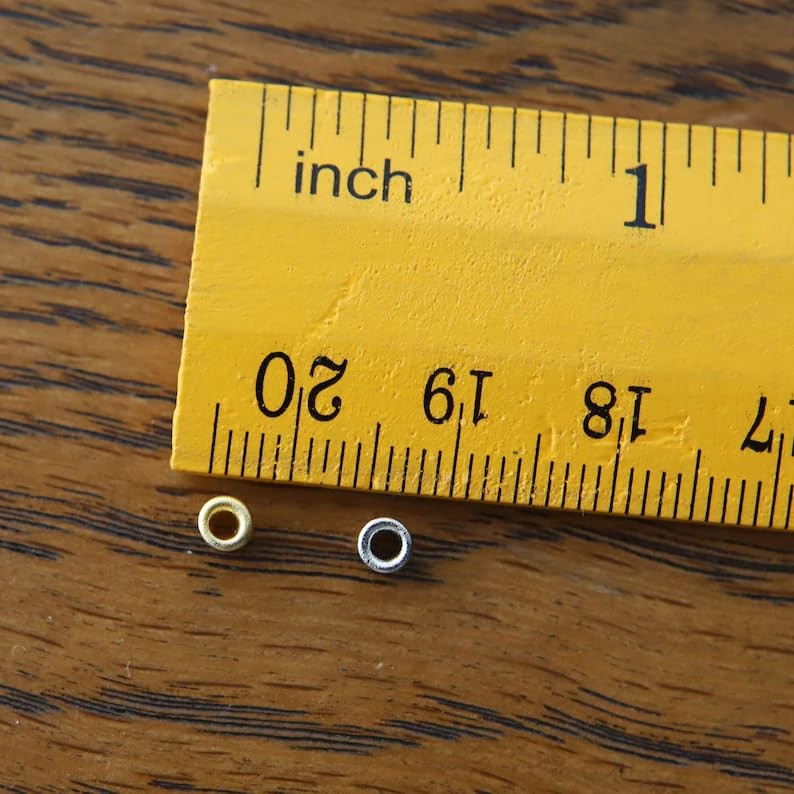 20 PCS 1.5mm Super Tiny Eyelet Silver BJD Doll Clothes Shoe Making