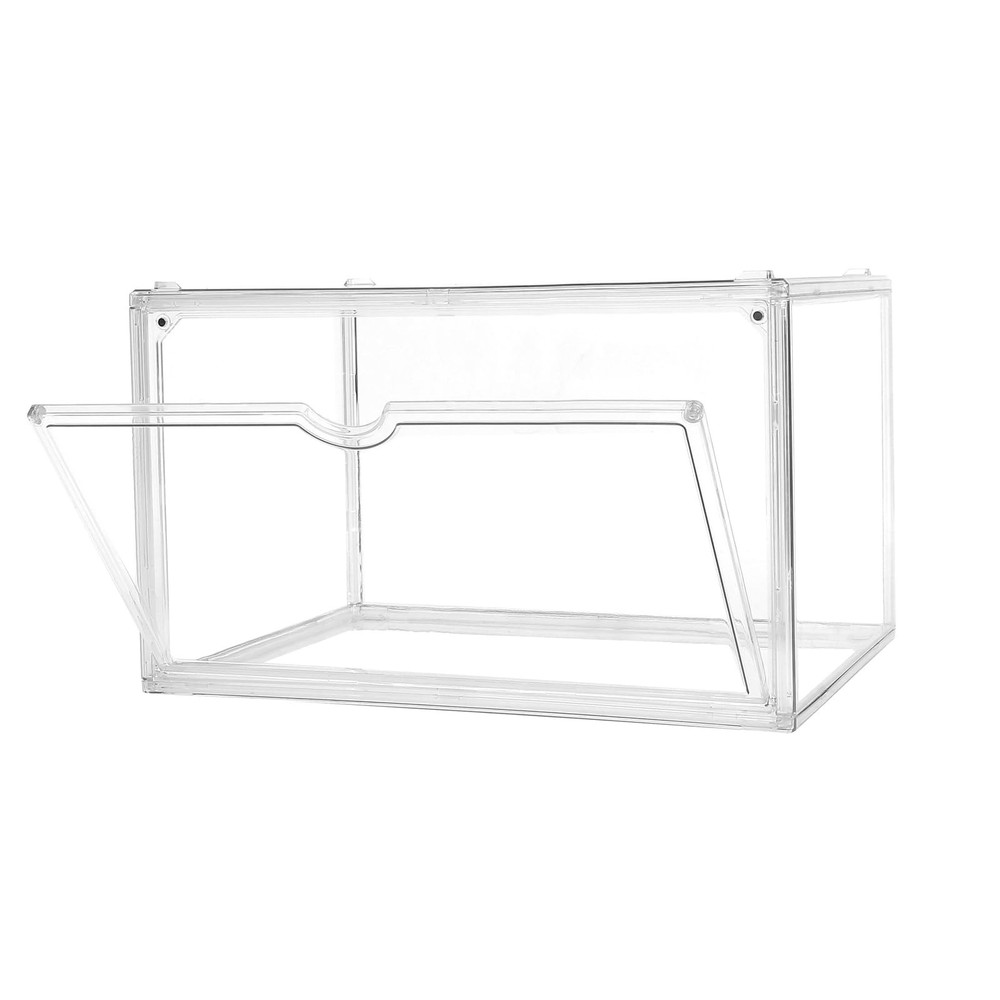 Shoe Boxes Clear Plastic Stackable Acrylic Sneaker Shoe Display Case Transpar...