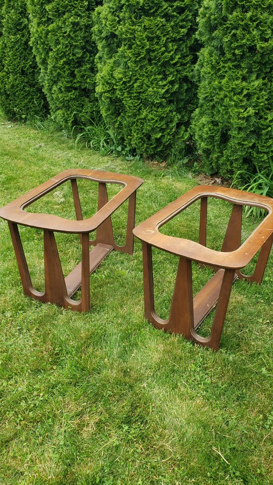 Mid Century Bassett End Side Tables Walnut