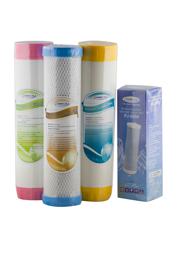 Chanson Water Filters Ionizer + C3 Triple Filter Replacements Cartridges