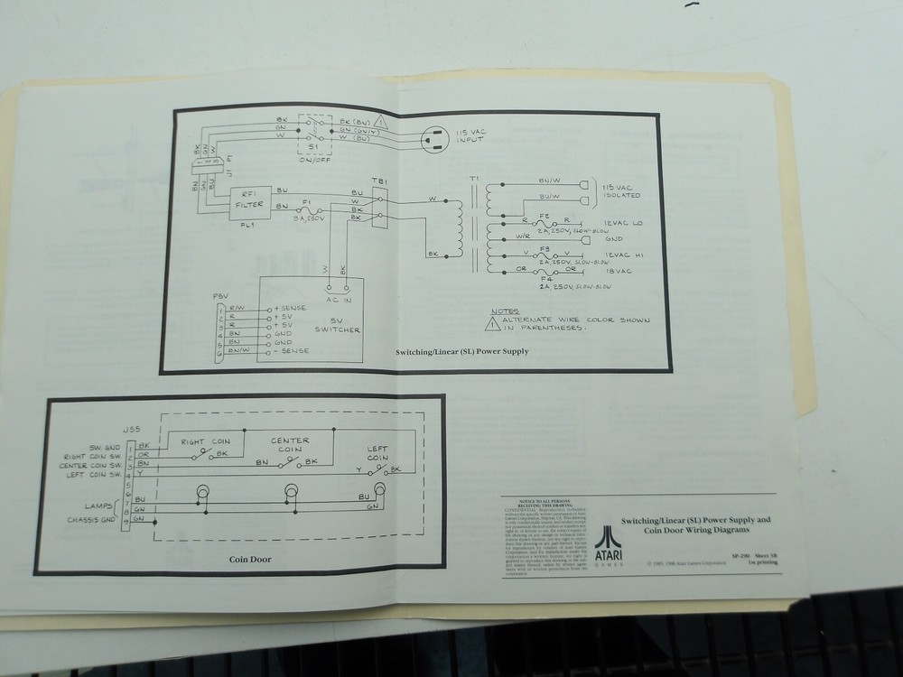Atari: Super Sprint - Schematics