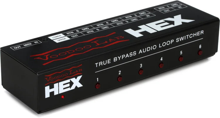 Voodoo Lab HEX True Bypass 6-Loop Audio Switcher