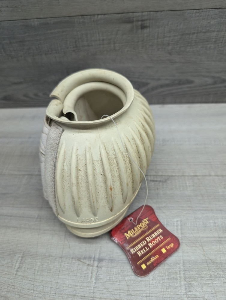 Milepost Ribbed Rubber Bell Boots-Size Large