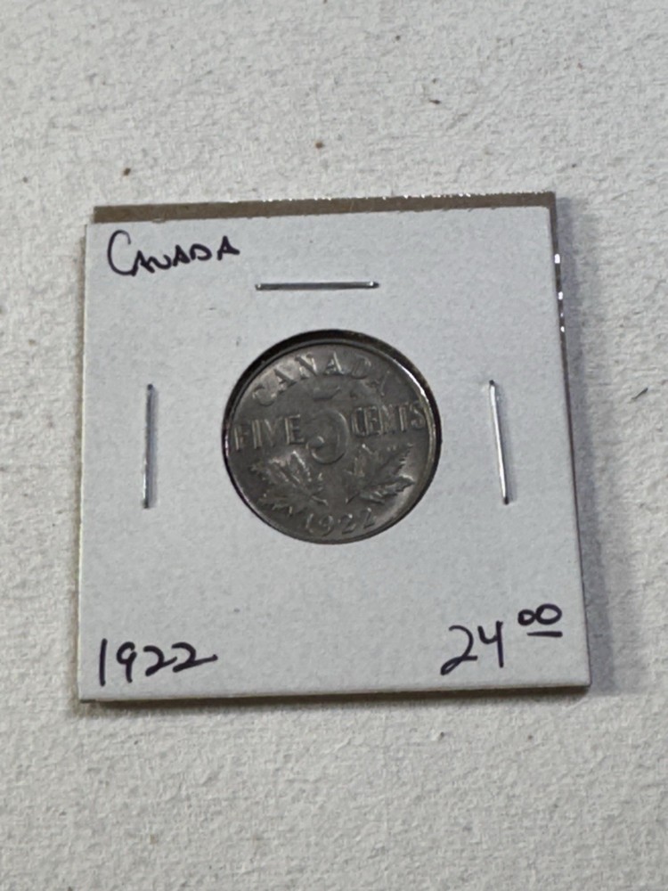 1922 Canada 5 Cents