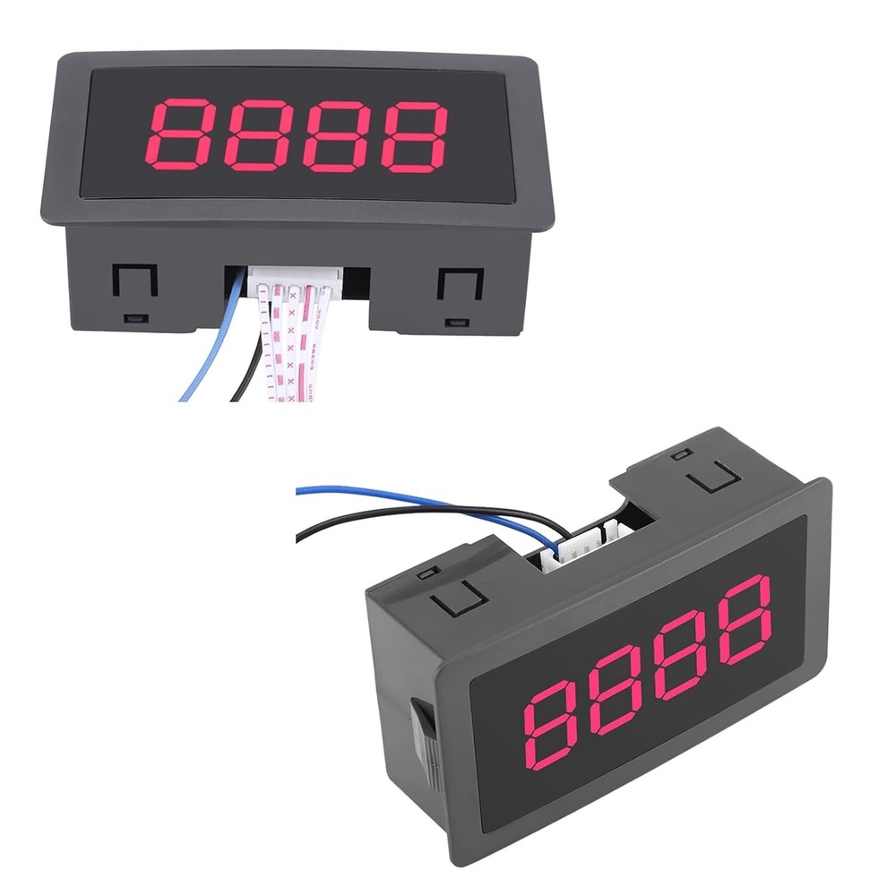 Multi-Color LED Digital Counter with 4-Digit Display and Anti-Interference