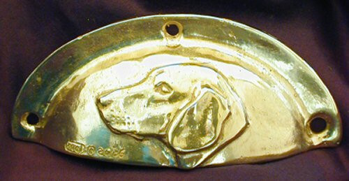 AMERICAN FOXHOUND Horizontal Drawer Pull, Fox Hunting