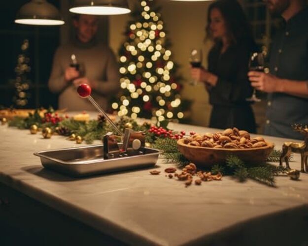 Mechanical Heavy Duty Nut Cracker Walnut Pecan Hazelnut Sheller with Storage