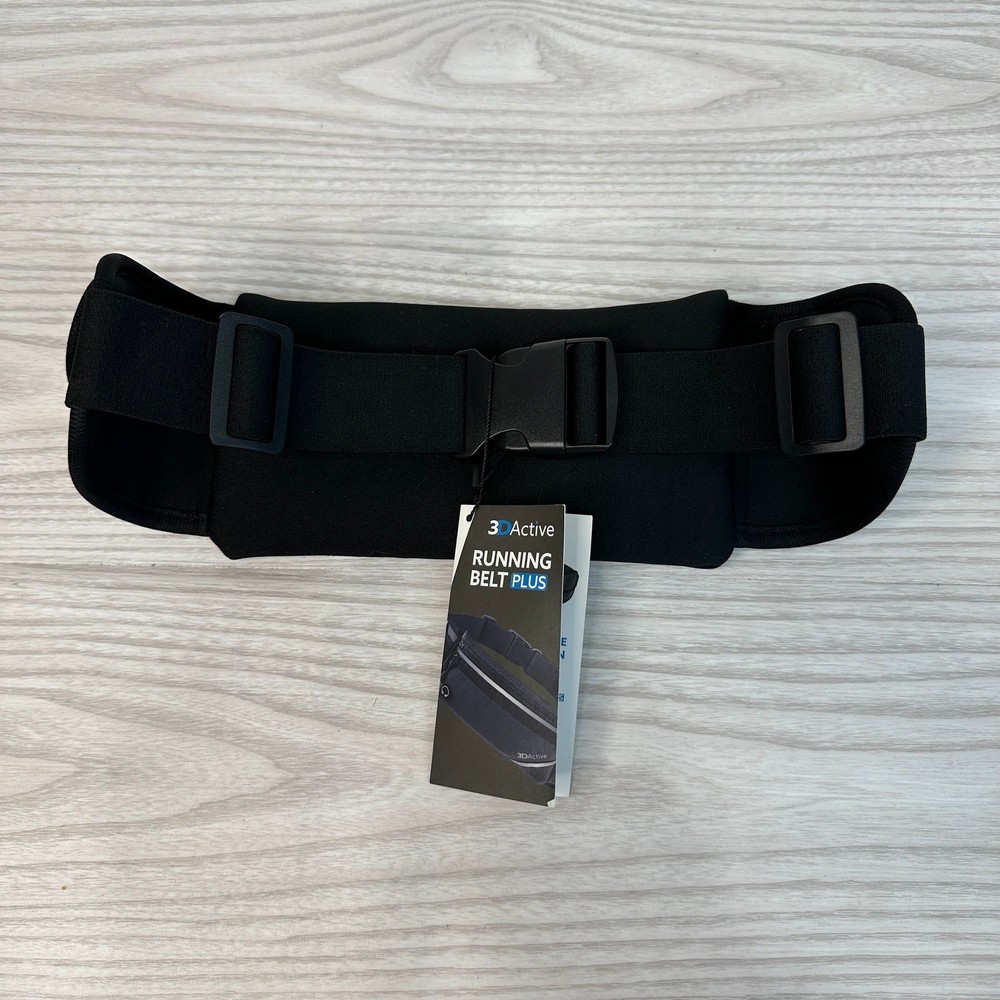 3DActive Running Belt Plus Adjustable Belt Band Reflective Strips Earphone Hole
