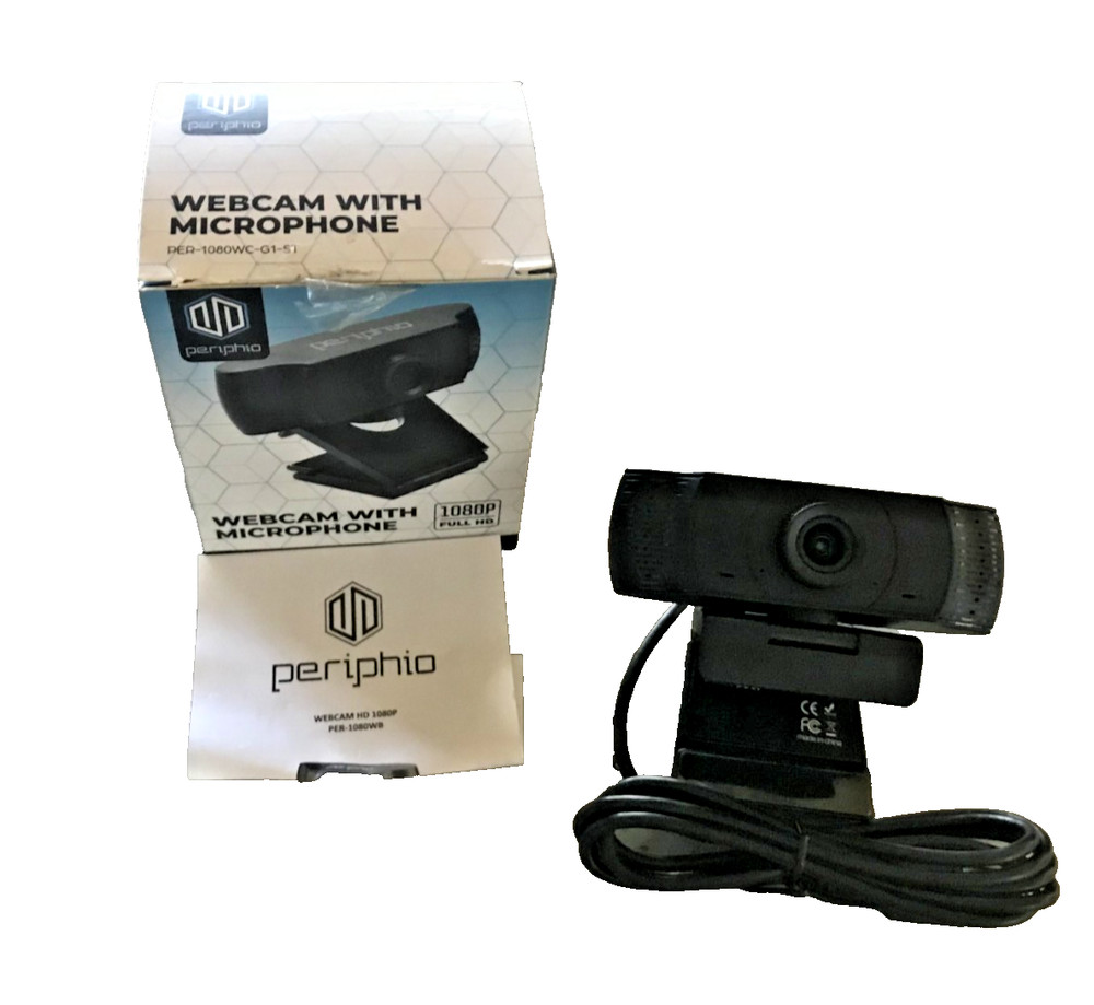 PeriPhio 1080P Full HD Webcam with Microphone DC 5V