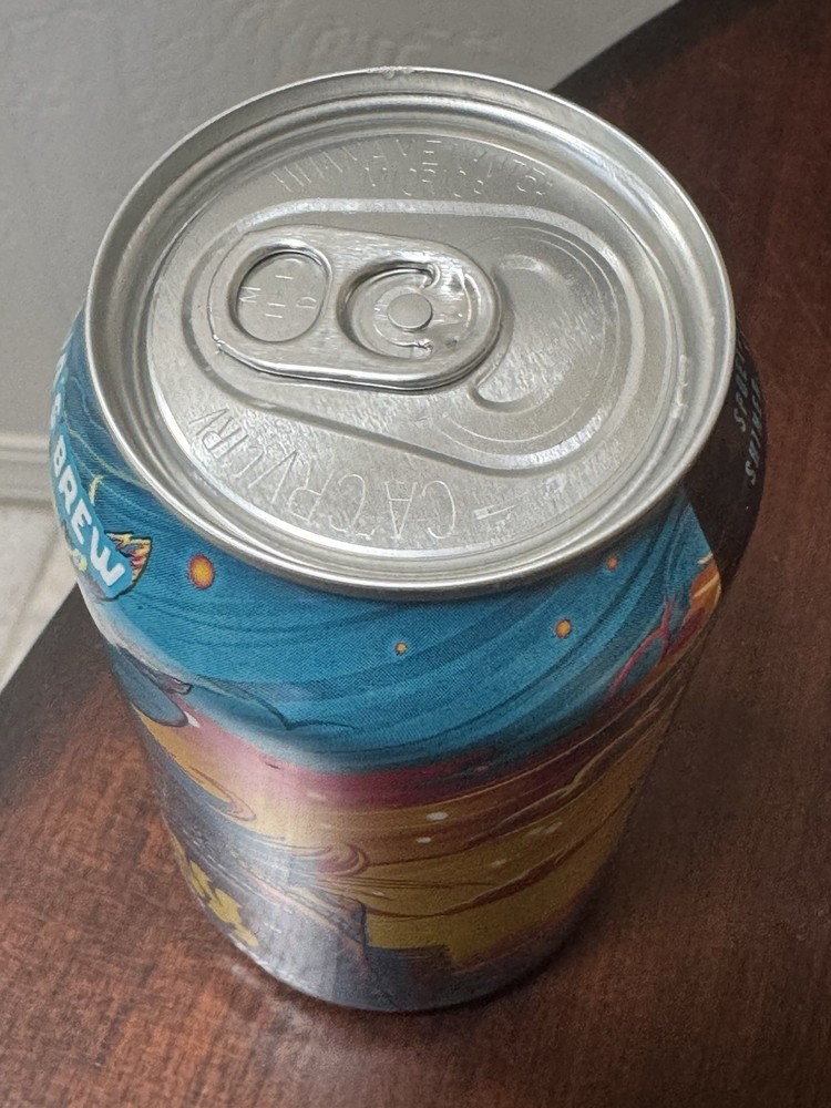 Shiner TexHex Bruja's Brew IPA - Empty Beer Can Bottom Opened