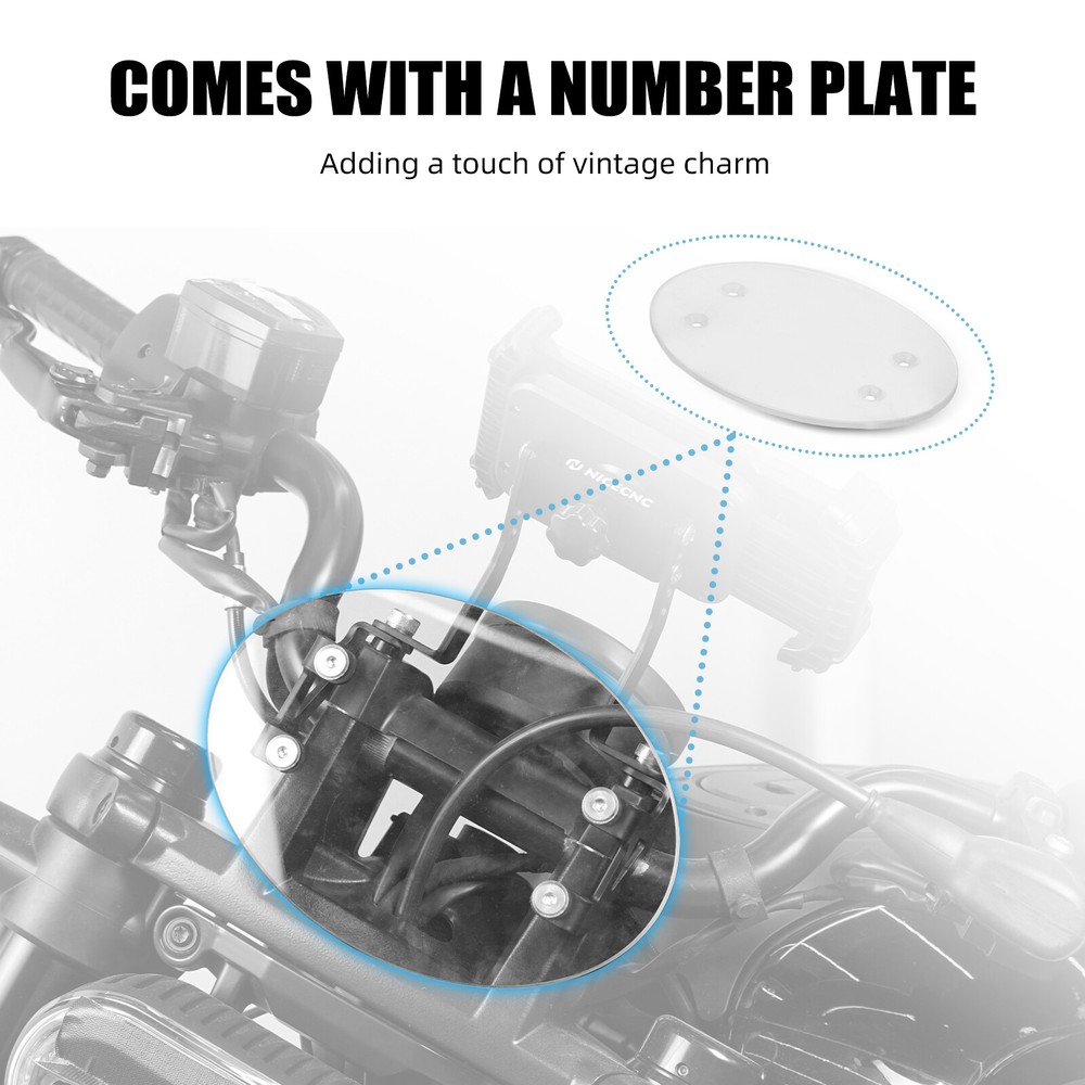 Phone Holder Mount Quick Release Mechanical Universal Fit 1" 1.25" Handlebar