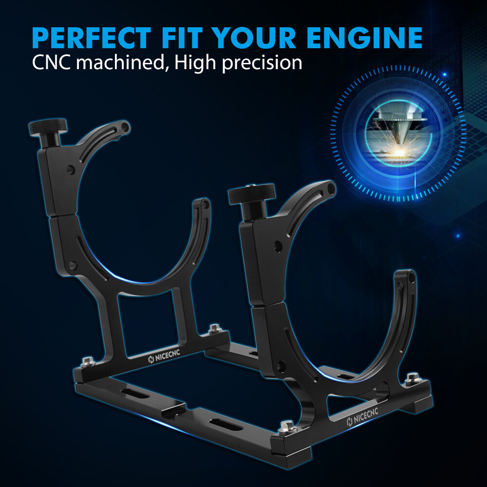 NICECNC Anodized Nitrous Oxide Nos Aluminum Single Bottle Holder Bracket 7"