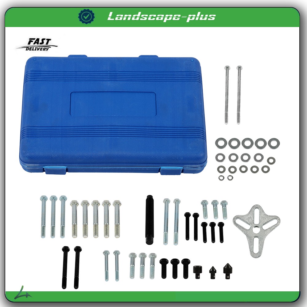 Balancer Puller Tool Kit Steering Wheel Gear Puller Crank Shaft Pulley 46-Piece