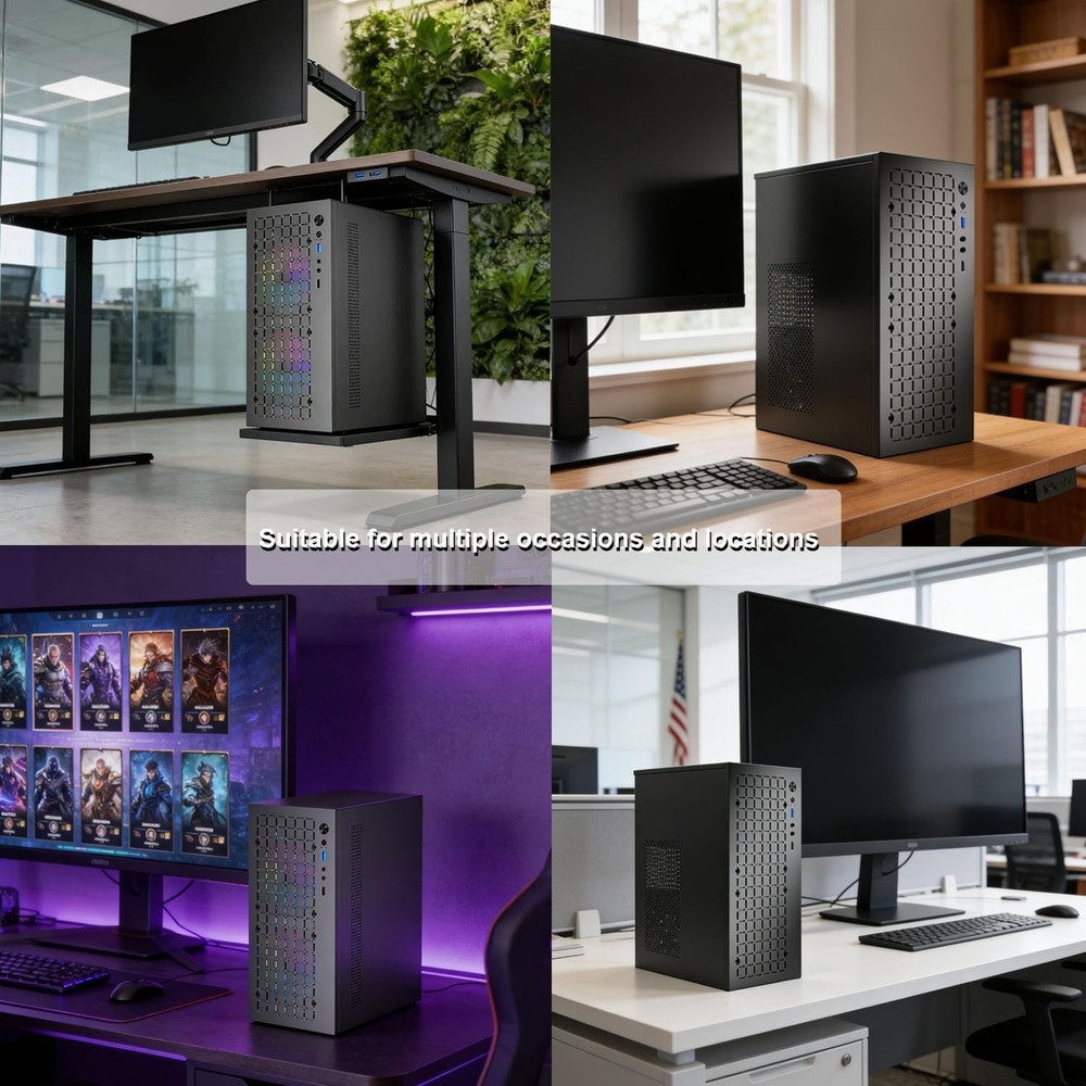 Durable Micro ATX Mini-Tower Case - Exceptional Cooling & USB Ports Included